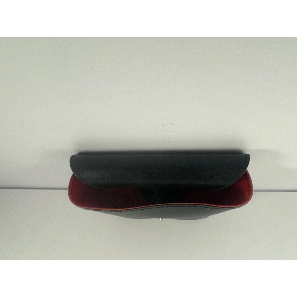 Authentic Ray-Ban Sunglasses‎ Leather Case - Black leather Red velvet liner